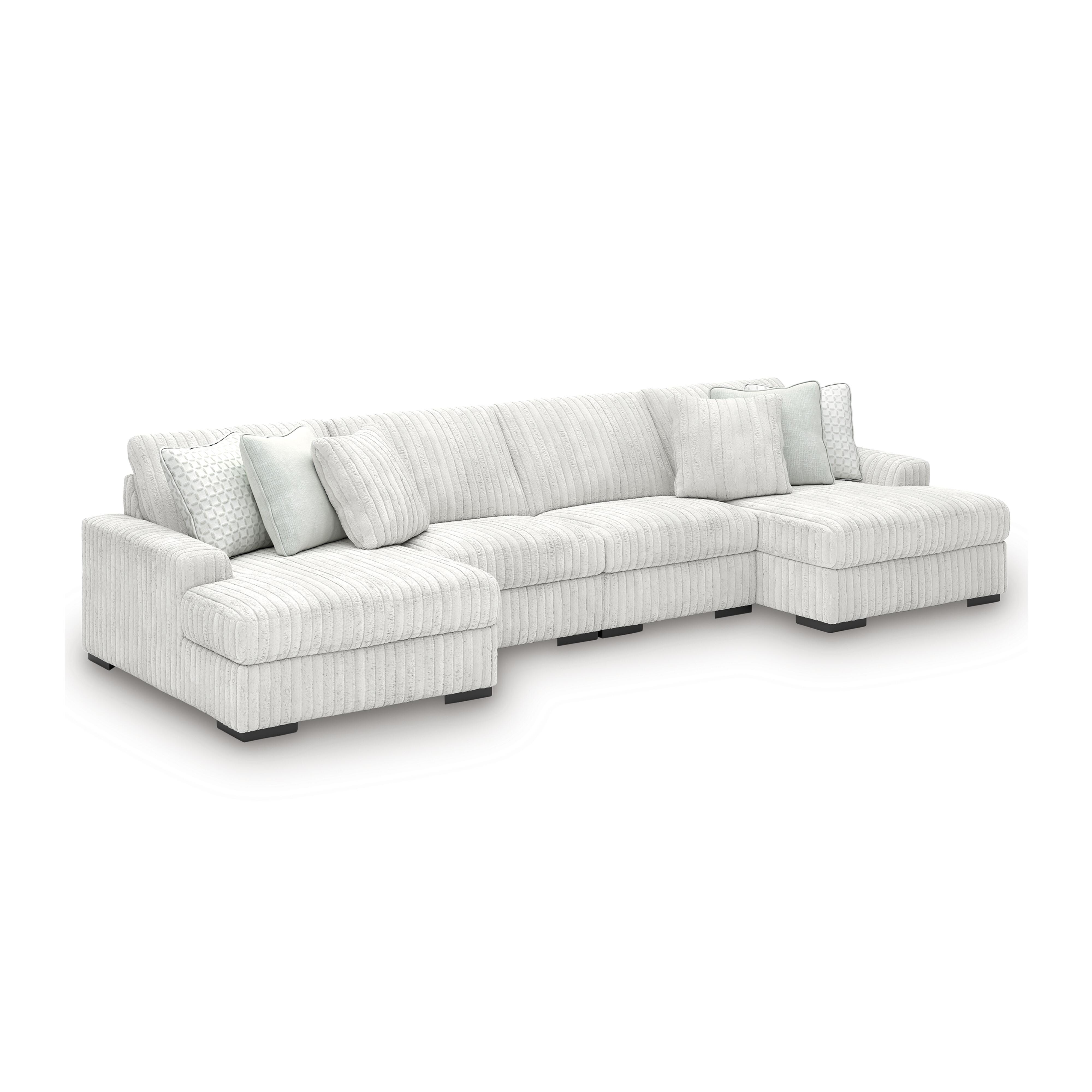 Stupendous 4-Piece Sectional with Double Chaise - image 3