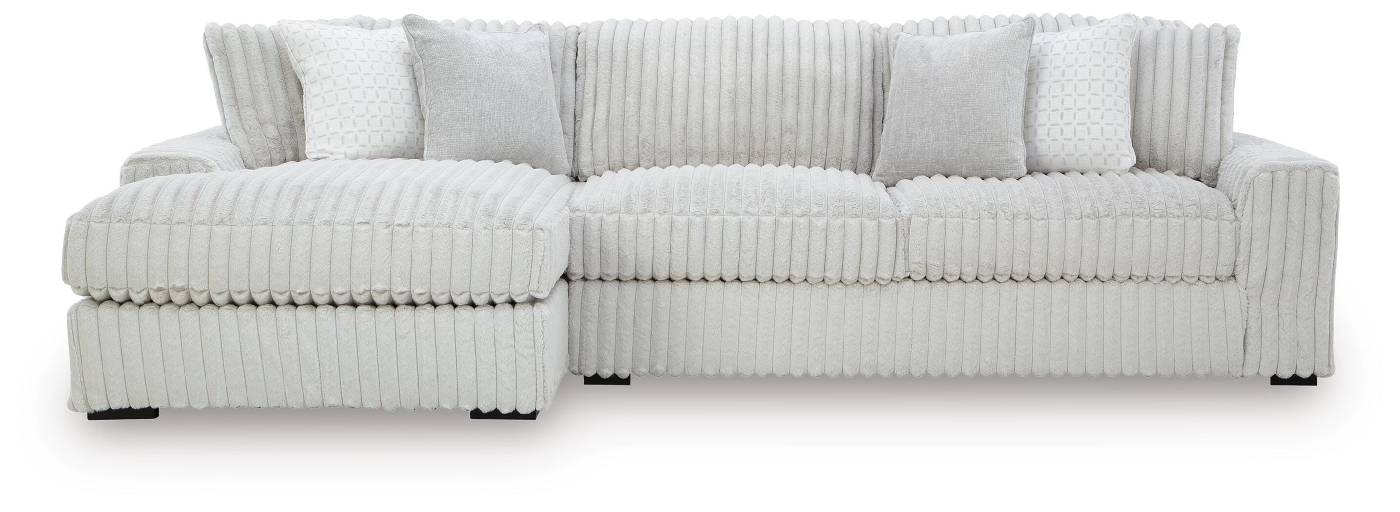 Stupendous 2-Piece Sectional with Chaise, Alloy, large