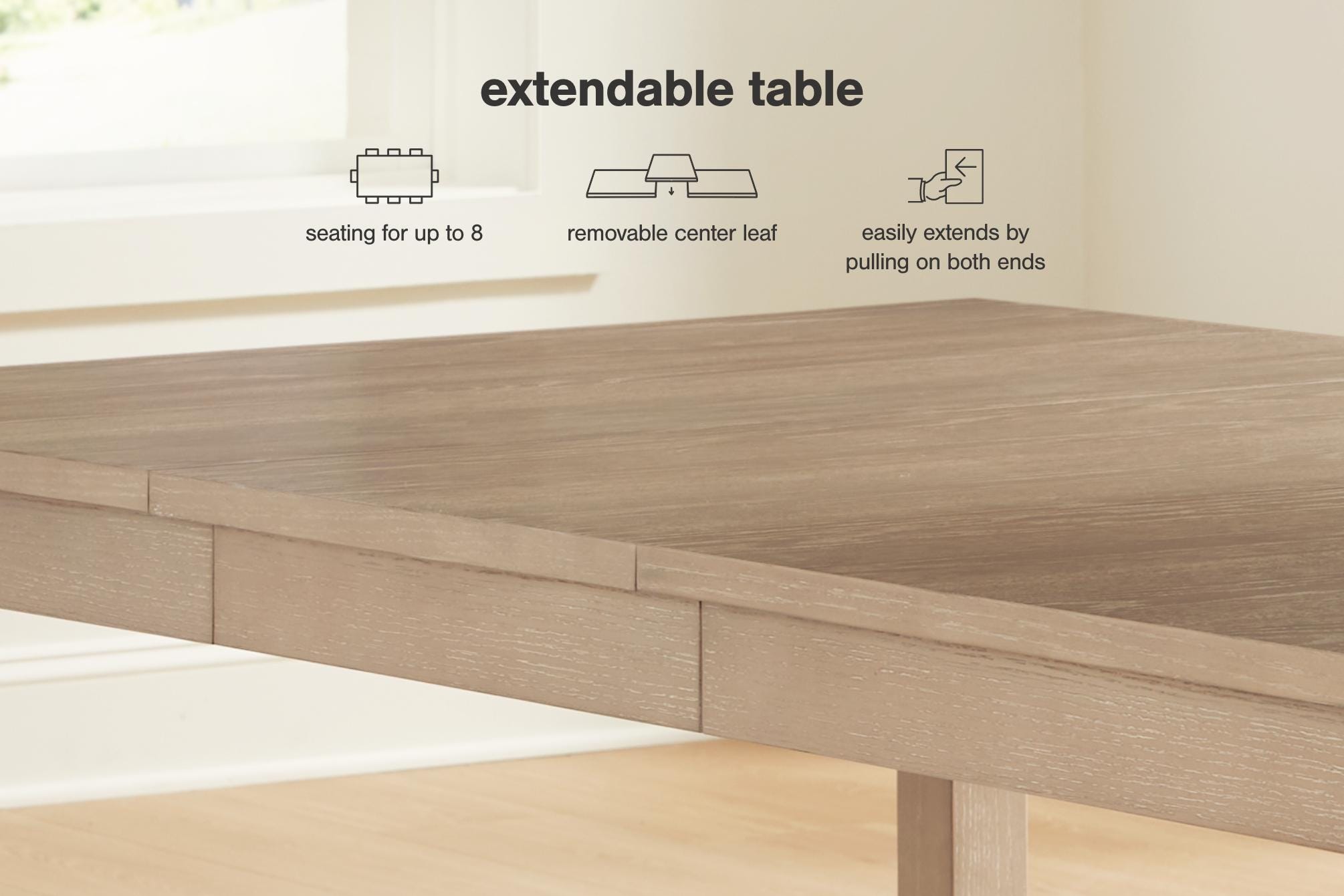 Calmoro Dining Extension Table - image 10