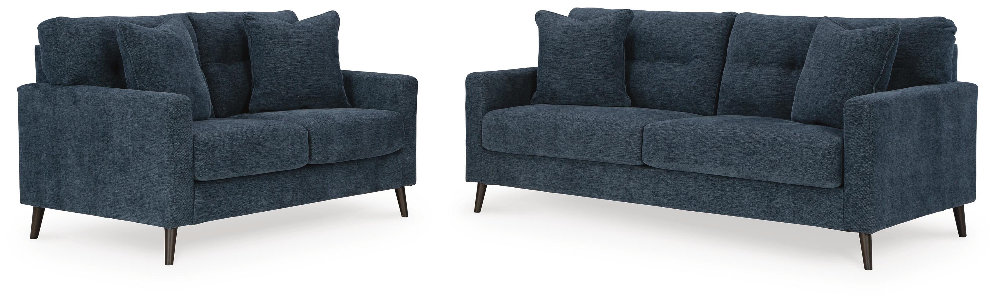 Bixler Sofa and Loveseat, Navy, large