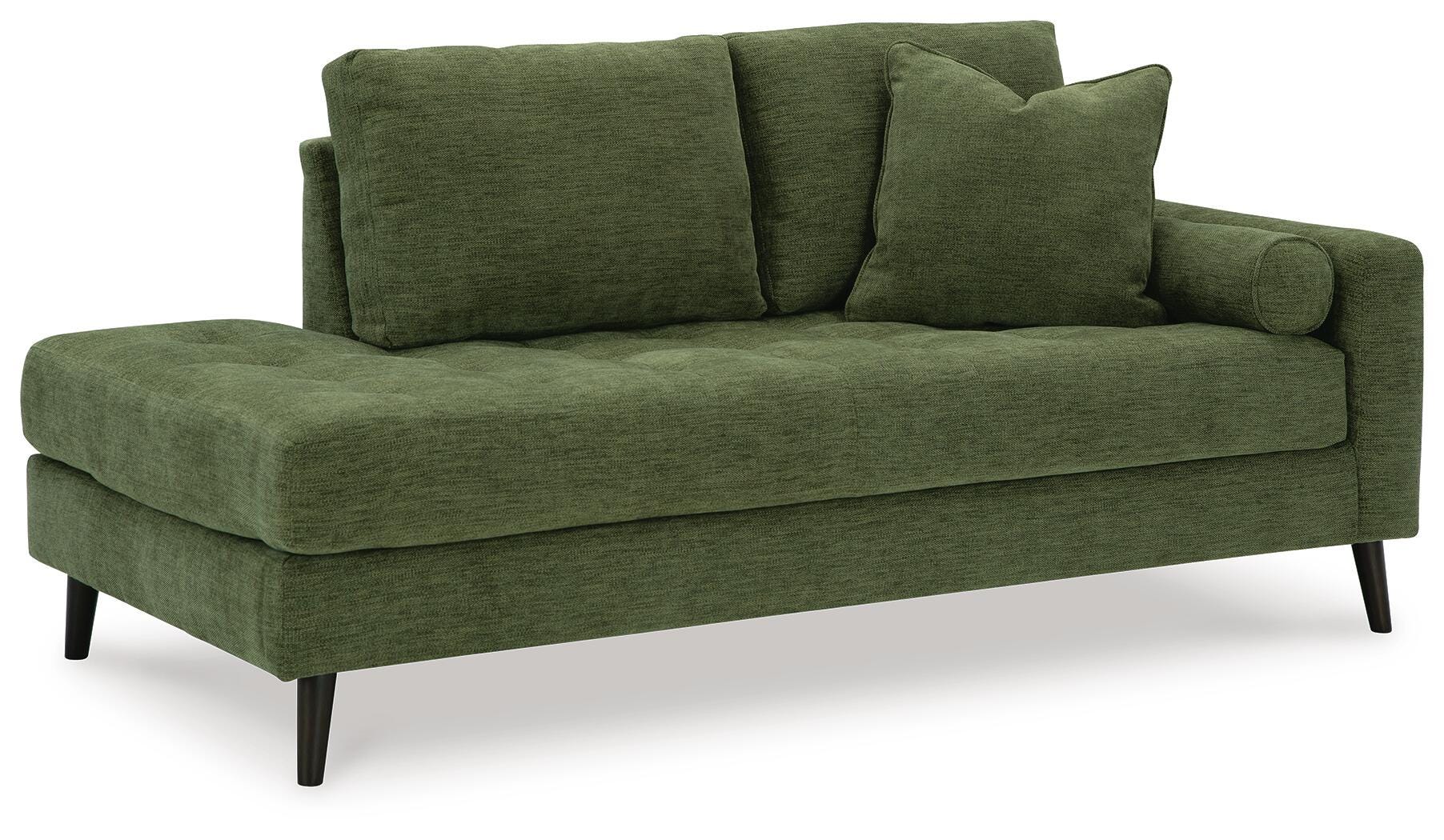 Bixler Right-Arm Facing Corner Chaise, Olive, large