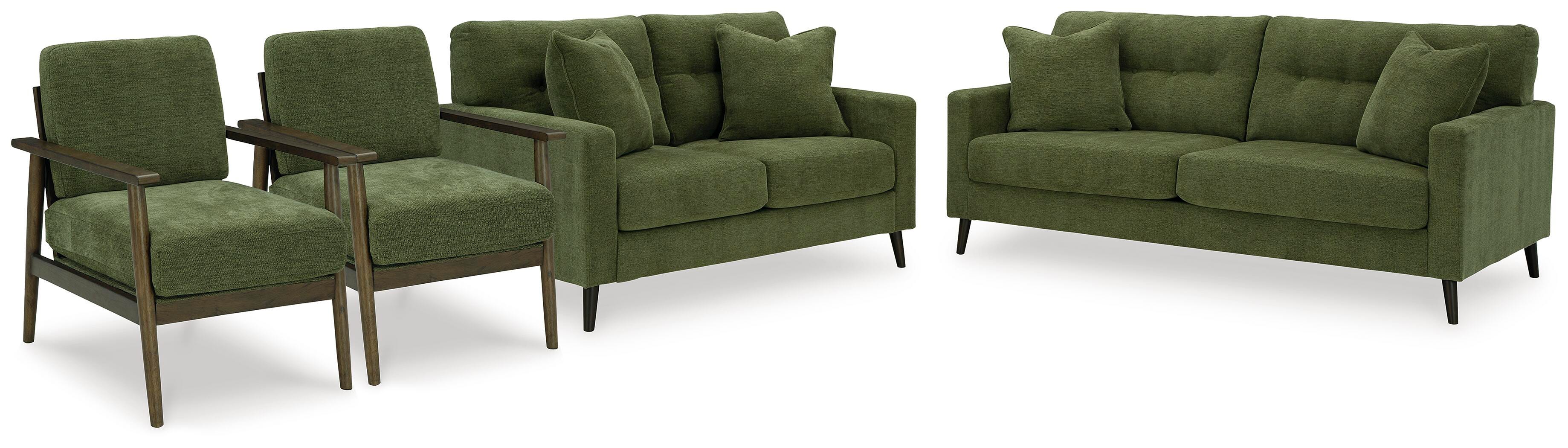 Sofá, sofá de dos plazas y 2 sillones Bixler - image 1