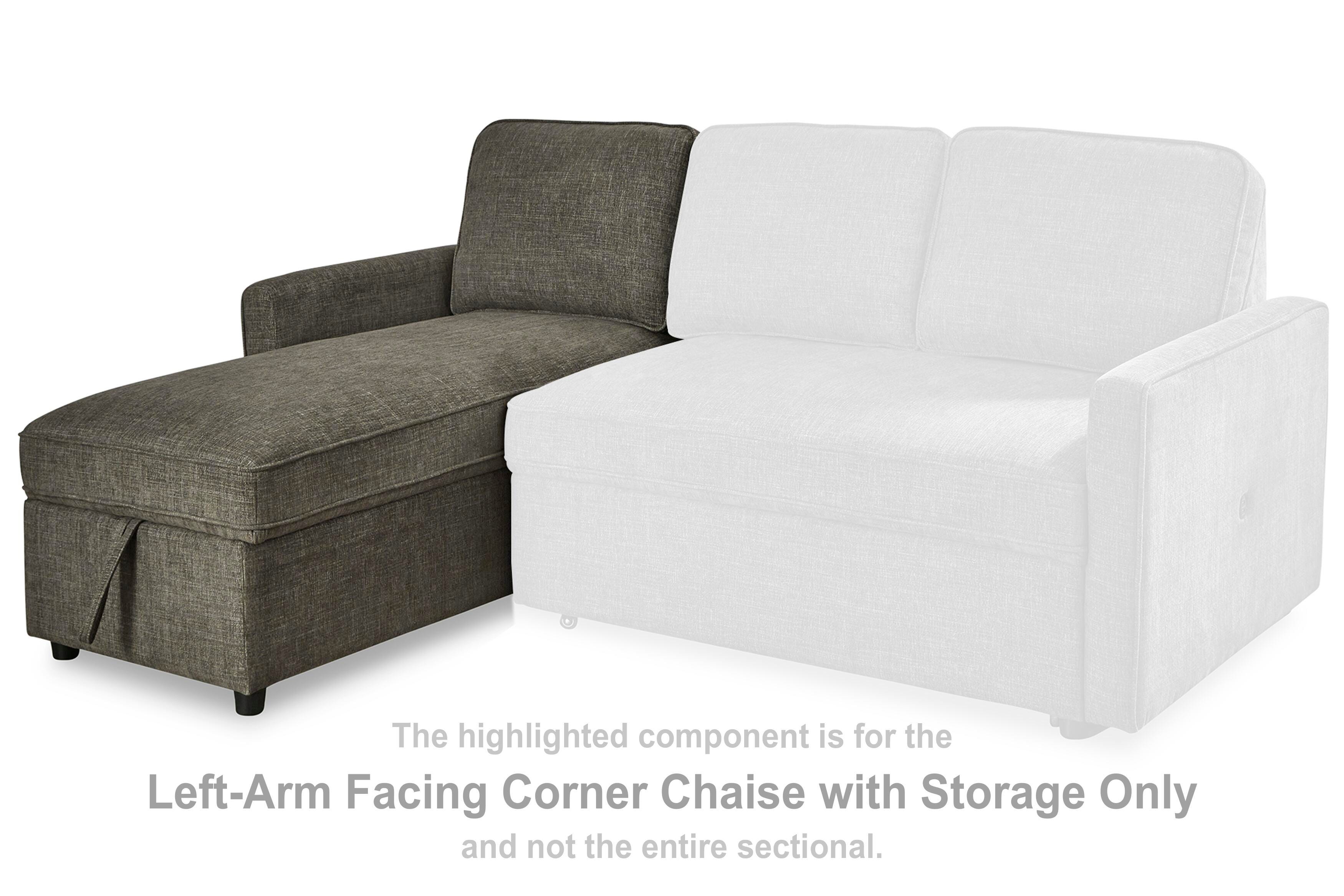 Kerle Left-Arm Facing Corner Chaise with Storage, , large
