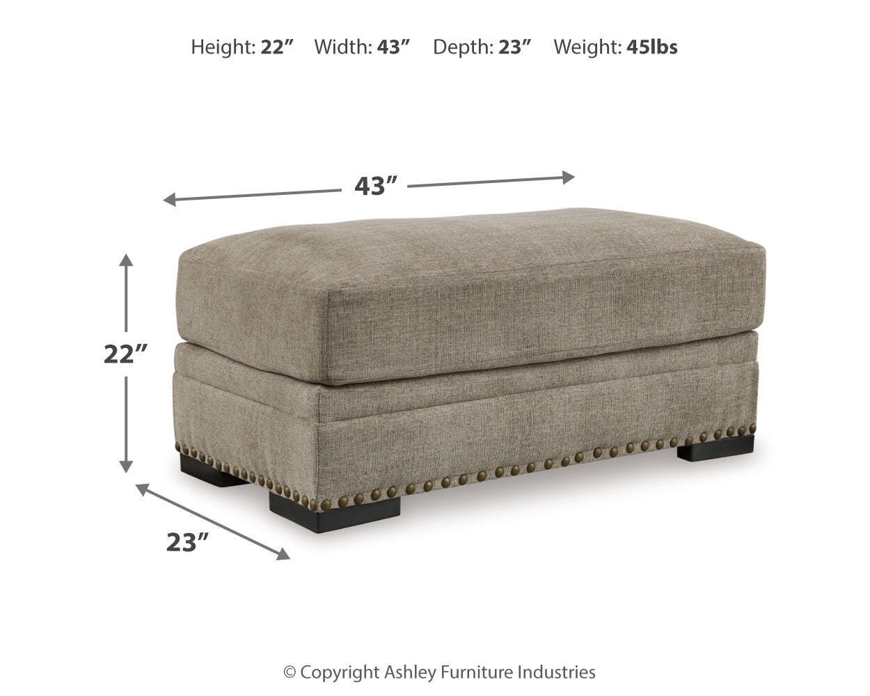 Sillón y otomana grandes Galemore - image 10
