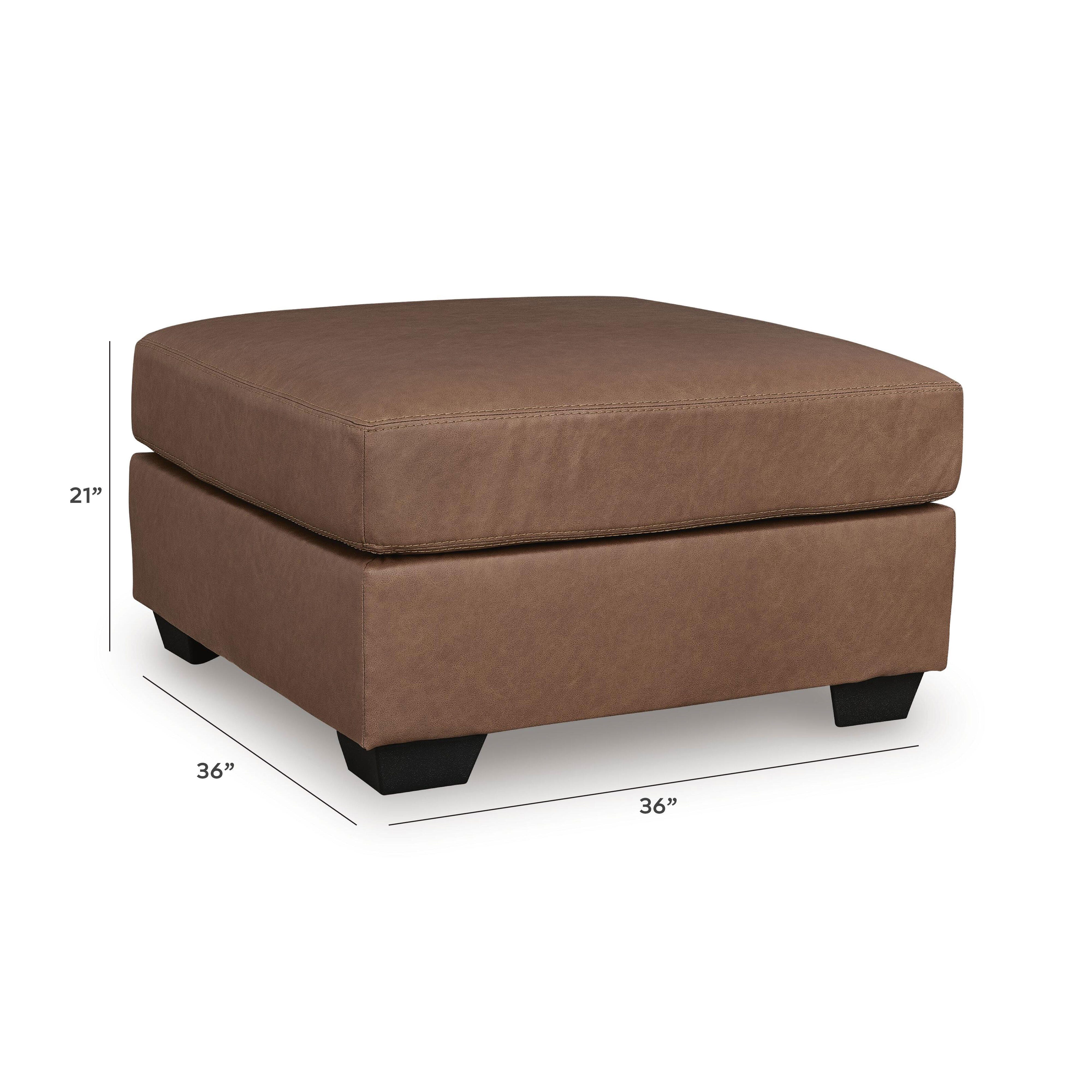Whitlock Oversized Accent Ottoman, Caramel, large