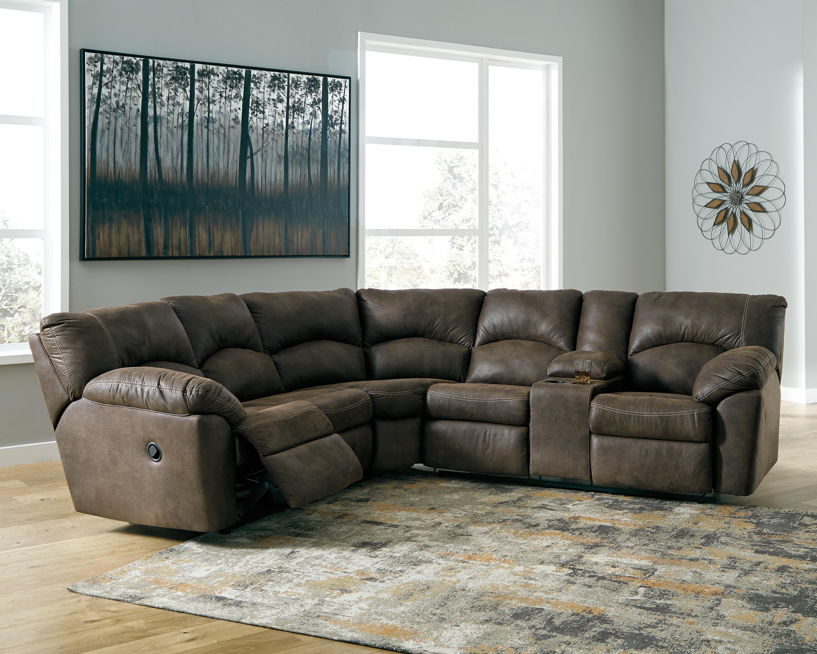 Tambo 2-Piece Reclining Sectional, Canyon, rollover