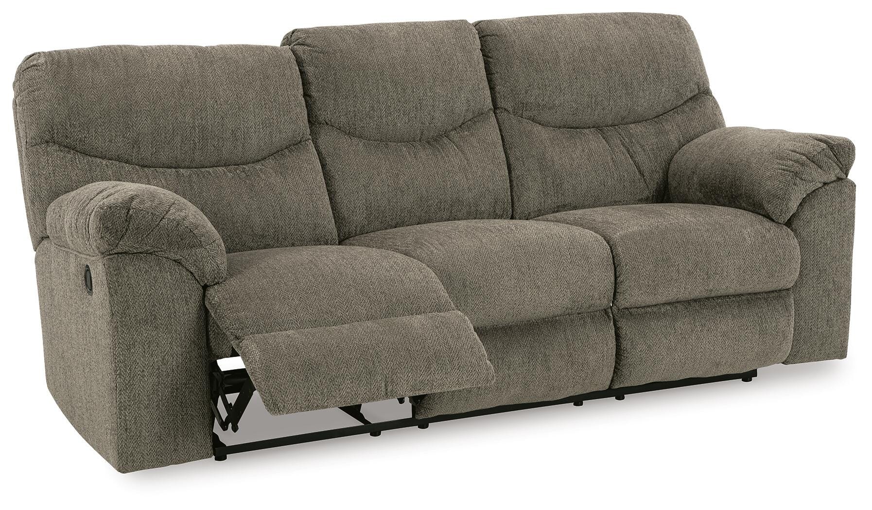 Alphons Reclining Sofa, Putty, large