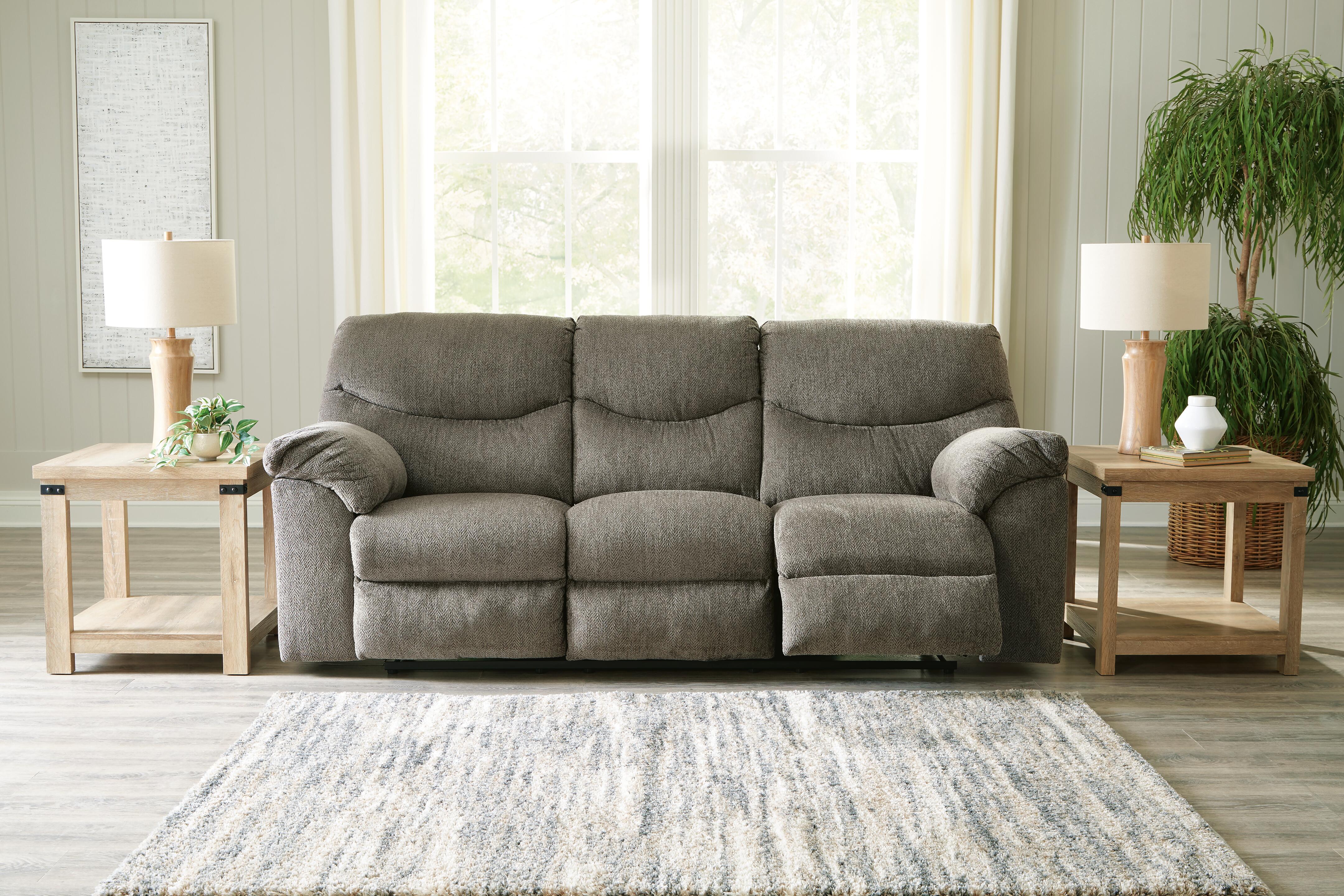 Alphons Reclining Sofa, Putty, large