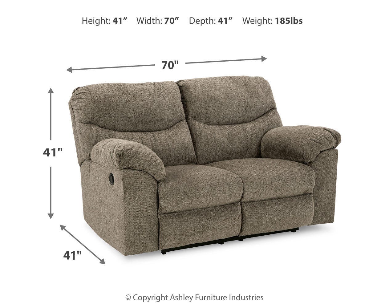 Alphons Reclining Loveseat - image 7