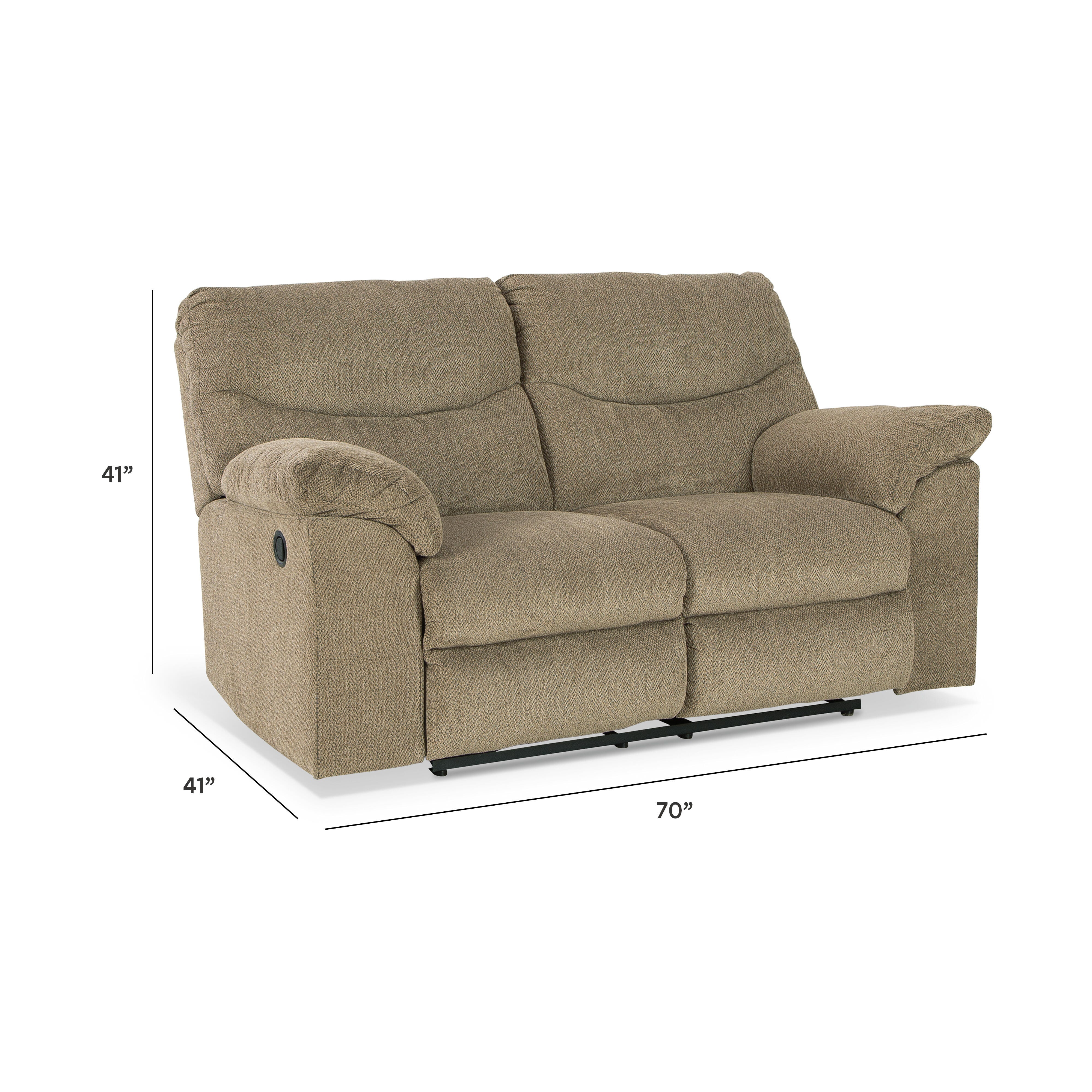 Alphons Reclining Loveseat, Briar, large