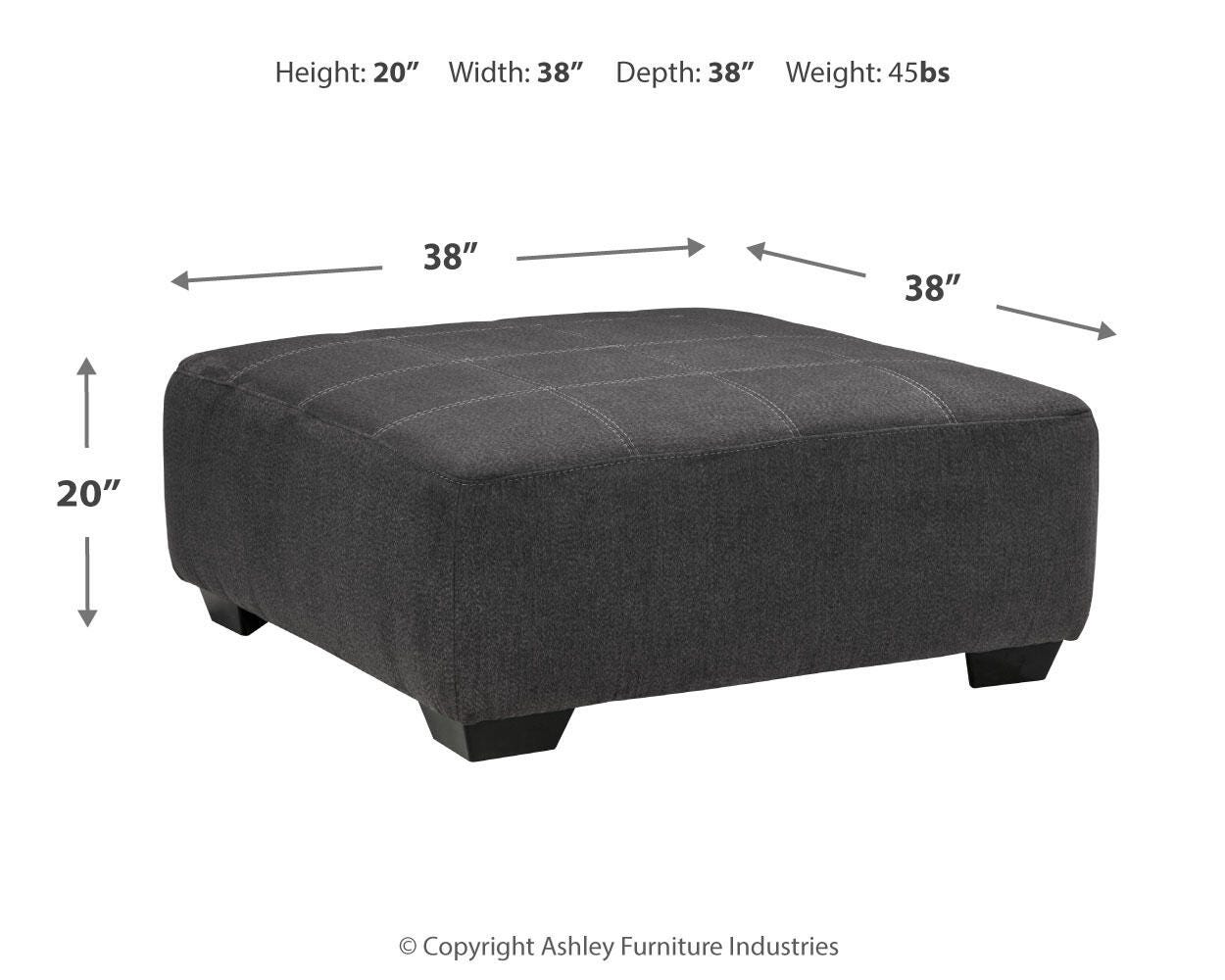 Ambee Oversized Accent Ottoman - image 3