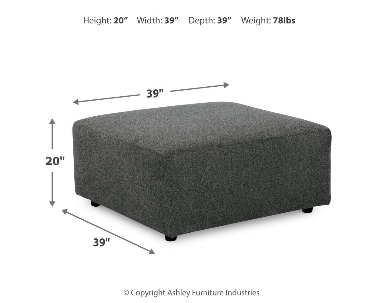 Edenfield Oversized Accent Ottoman - image 5