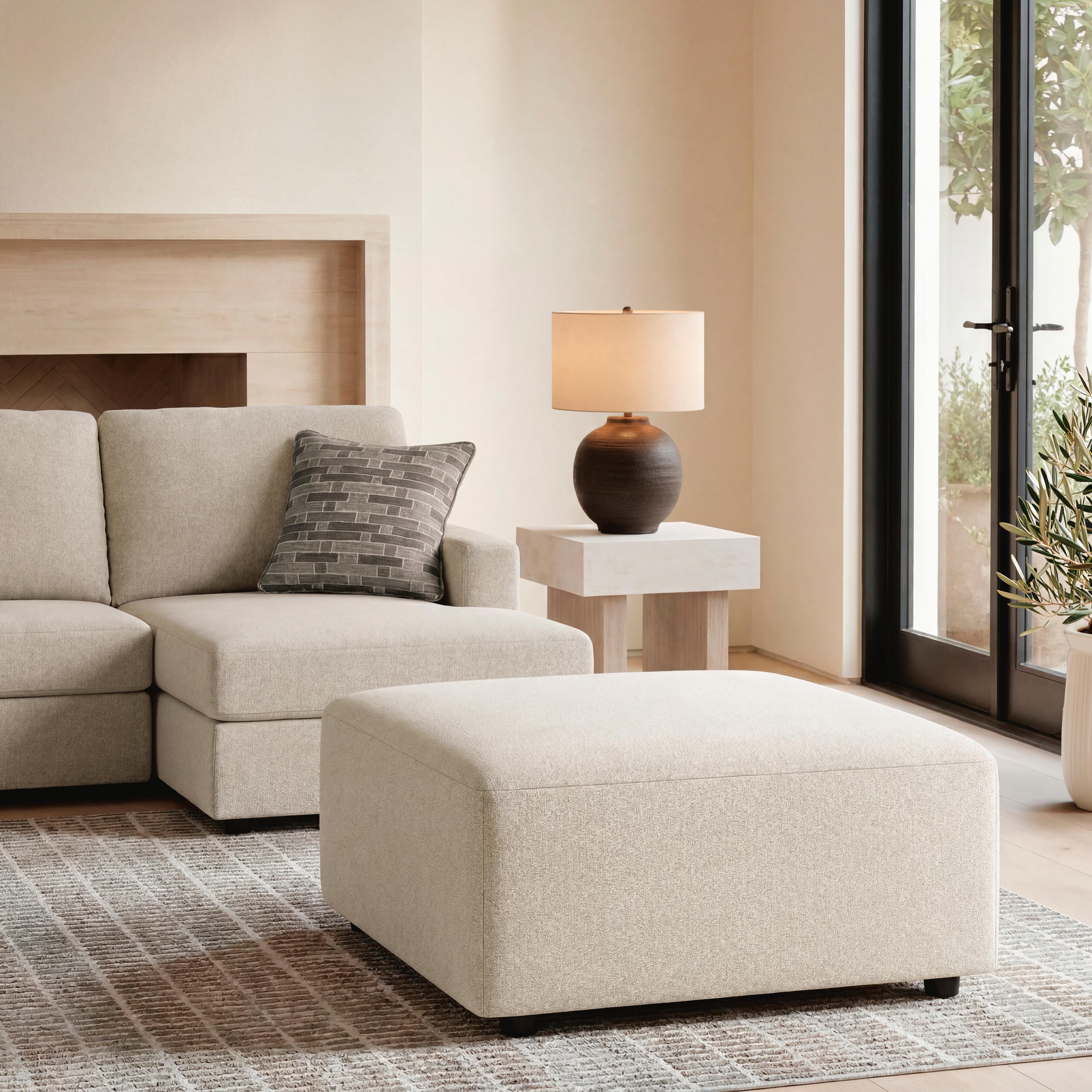 Edenfield Oversized Accent Ottoman - image 2