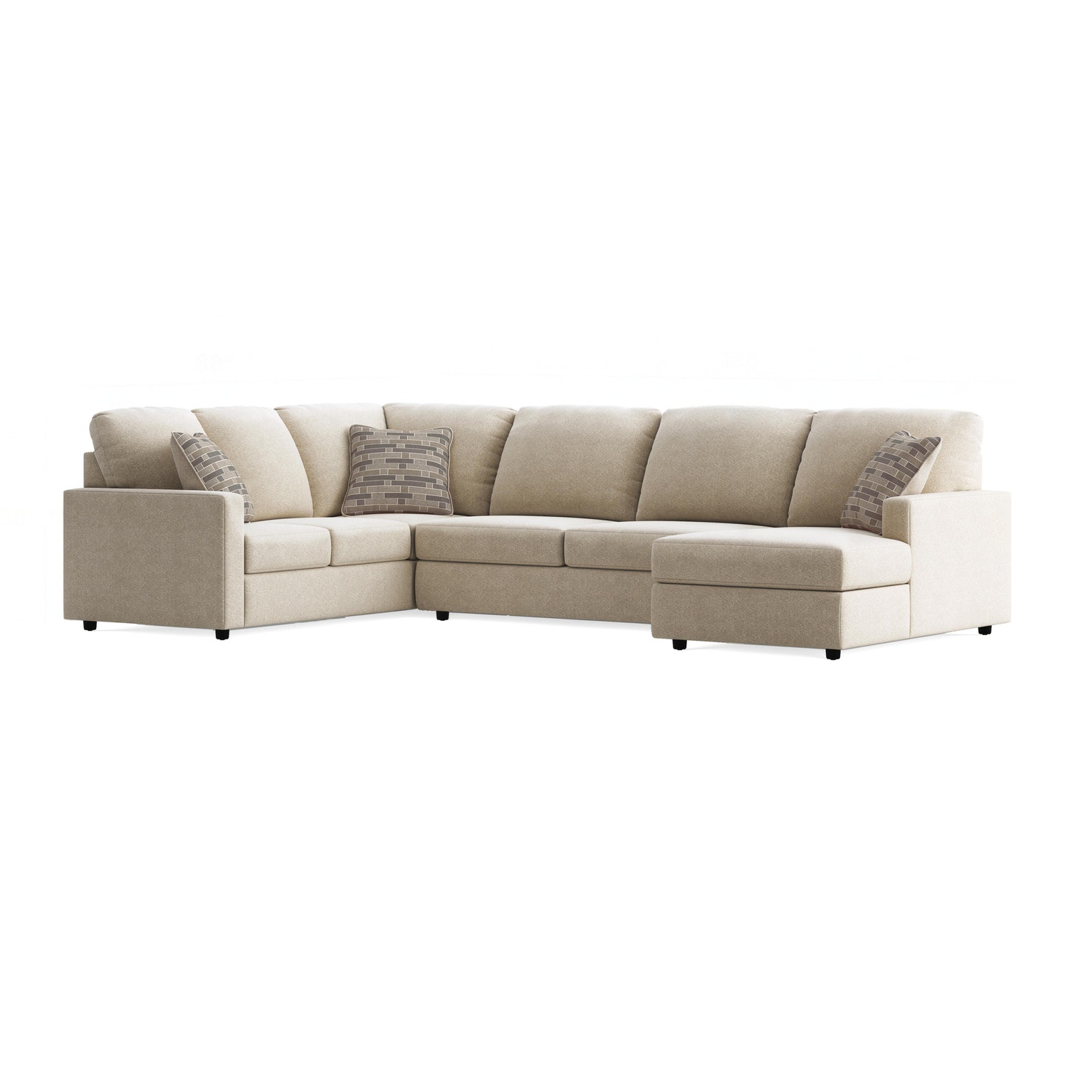 Edenfield 3-Piece Sectional Sofa with Right-Arm Chaise, Linen by Ashley