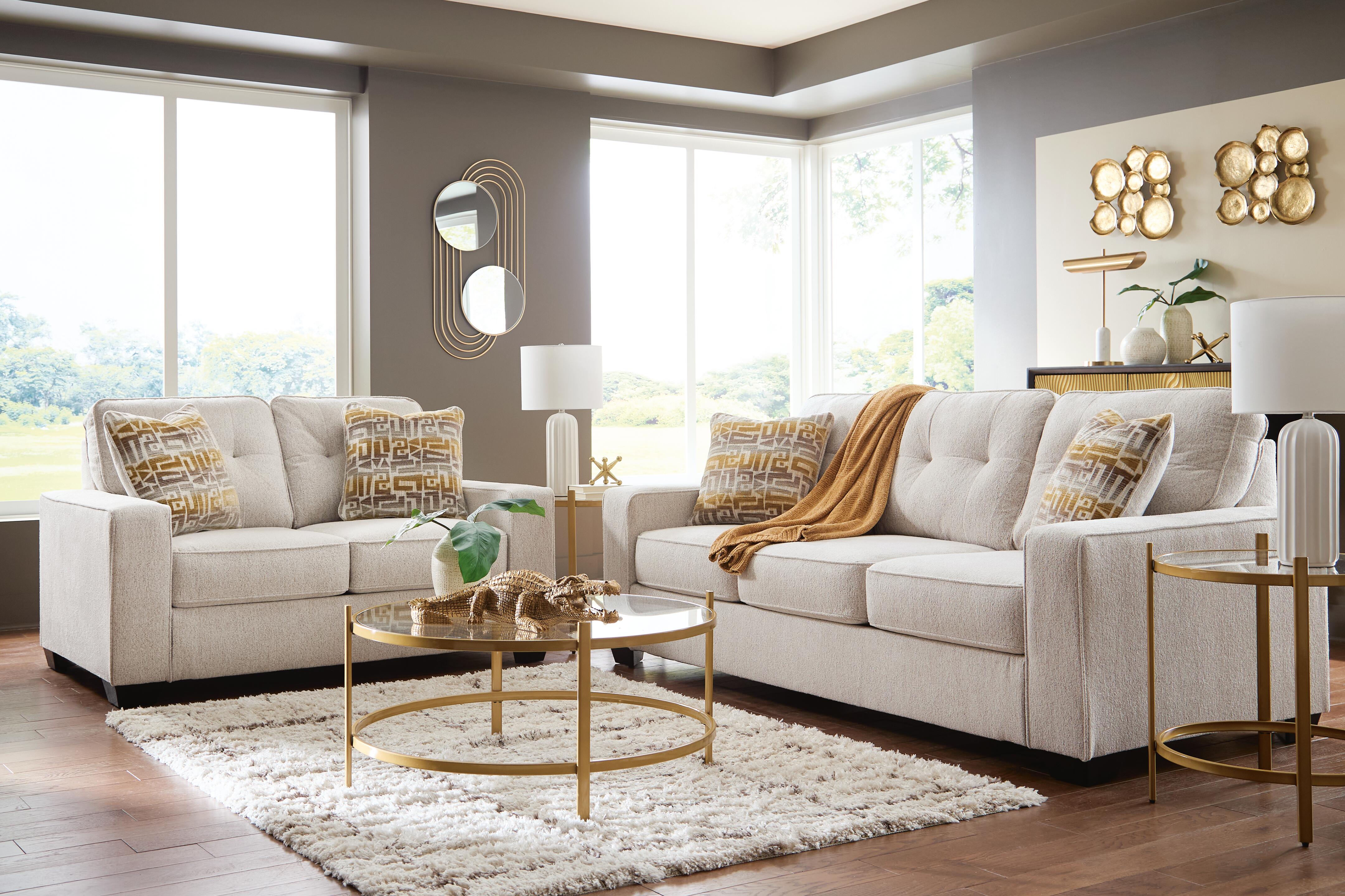Storrow Sofa and Loveseat, Stone, large