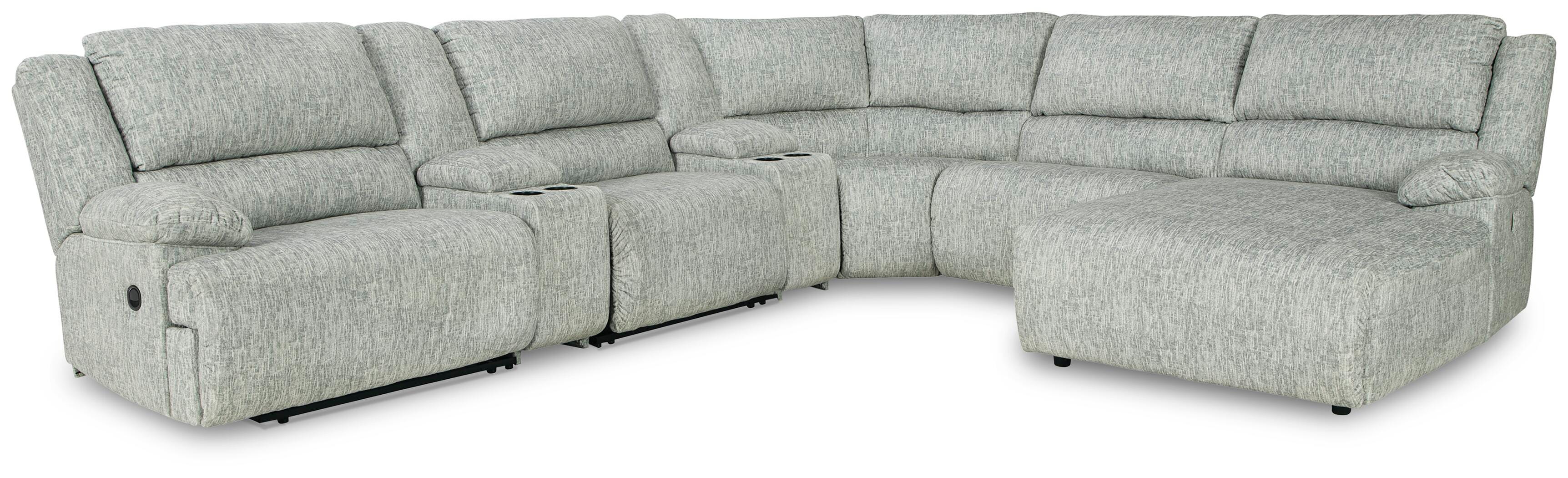 McClelland 7-Piece Manual Reclining Modular Sectional with Chaise