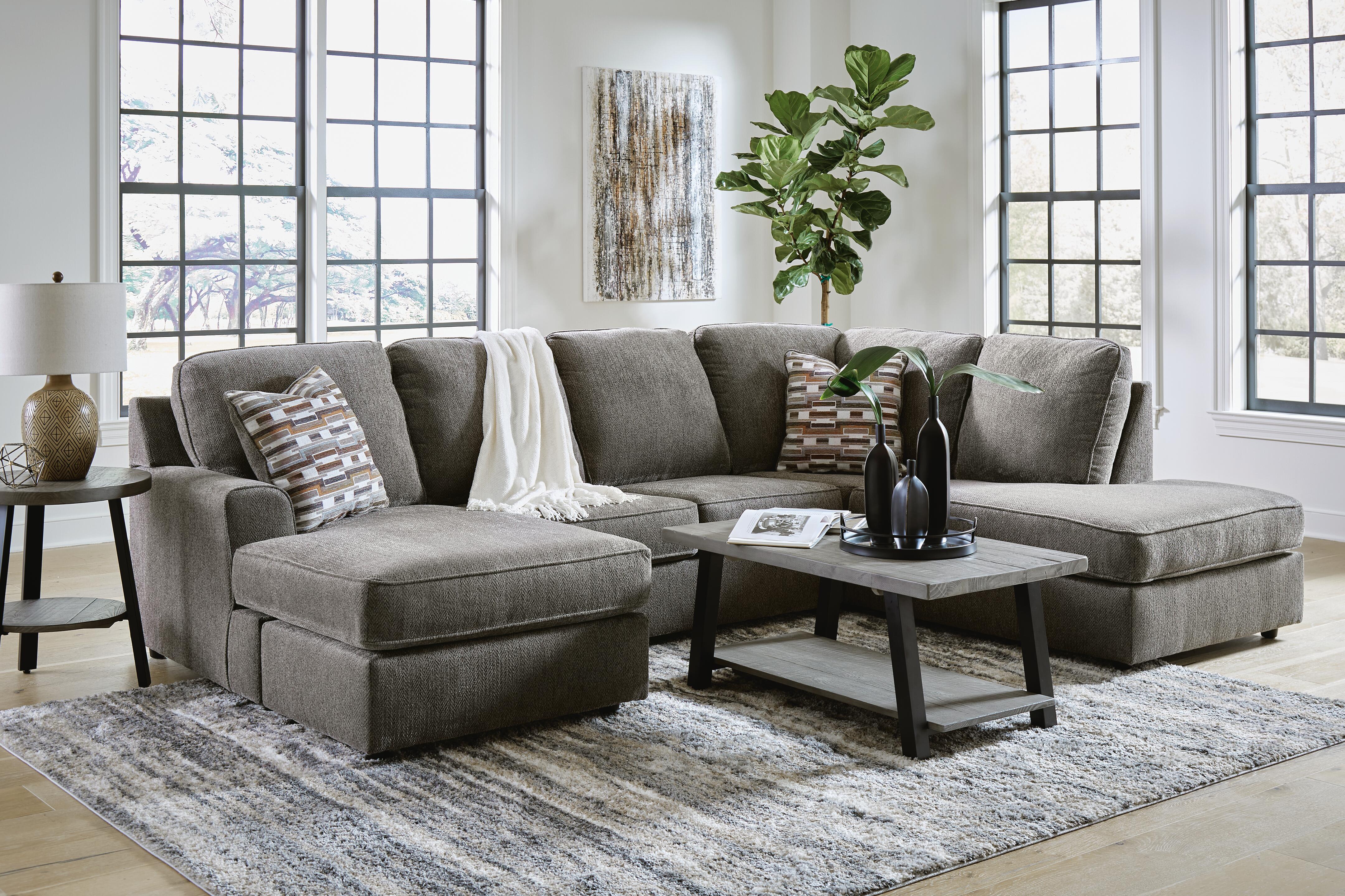 【ｱｼｭﾚｲ】2Pｿﾌｧ(No:1238208) O'Phannon 2-Piece Sectional with Chaise | Ashley