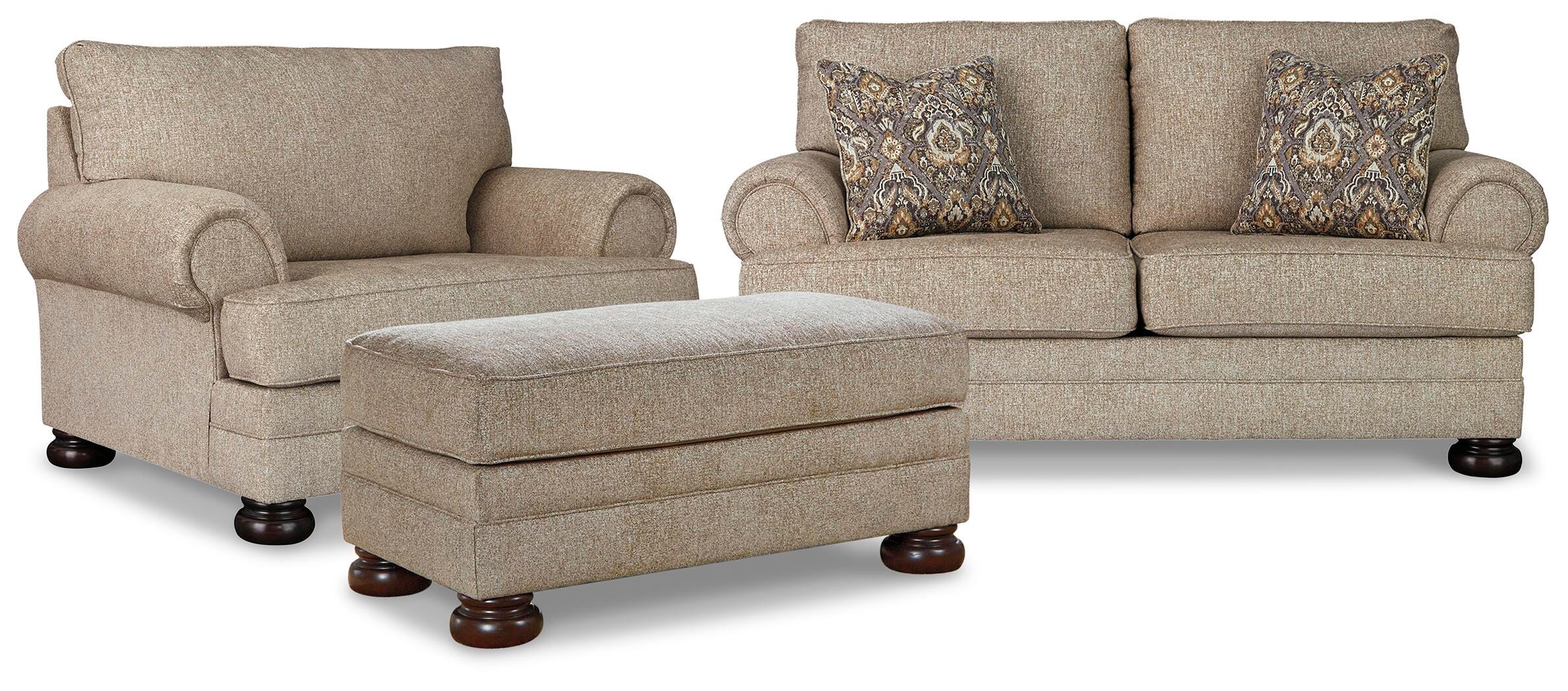 Kananwood Loveseat with Oversized Chair and Ottoman - image 1