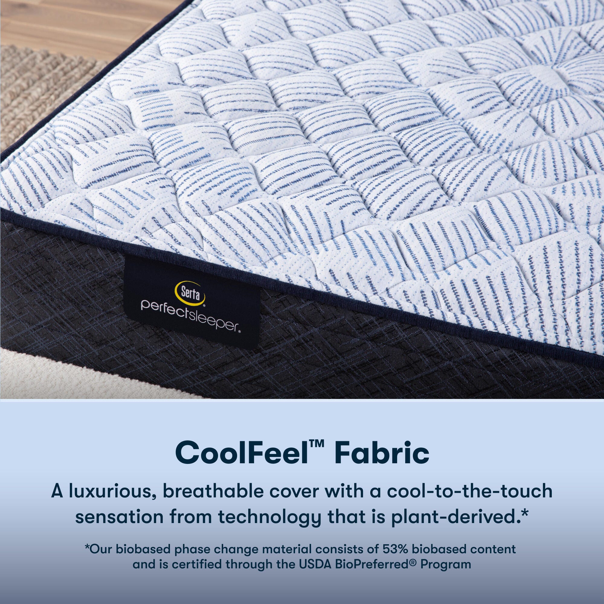 Serta Perfect Sleeper Best Day 12" Firm Full Mattress, Blue, large