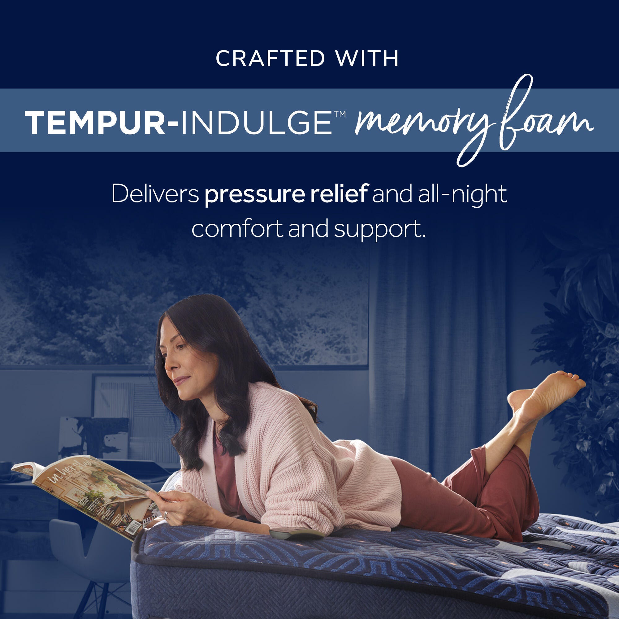 Stearns & Foster® Estate Collection Split Cal King Lux Estate Soft Pillow Top, Indigo, large