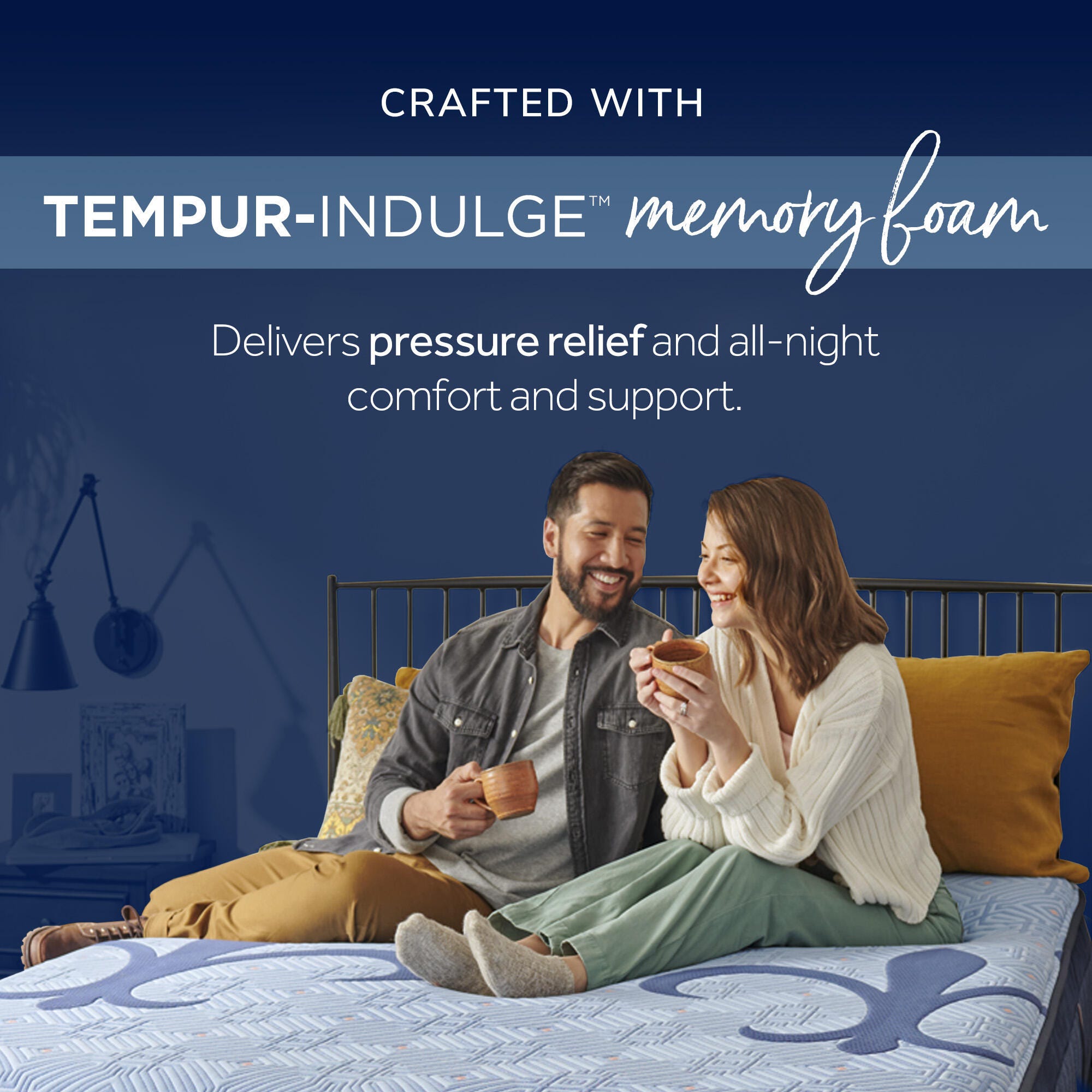 Stearns & Foster® Estate Collection Split Cal King Lux Hybrid Soft, Indigo, large