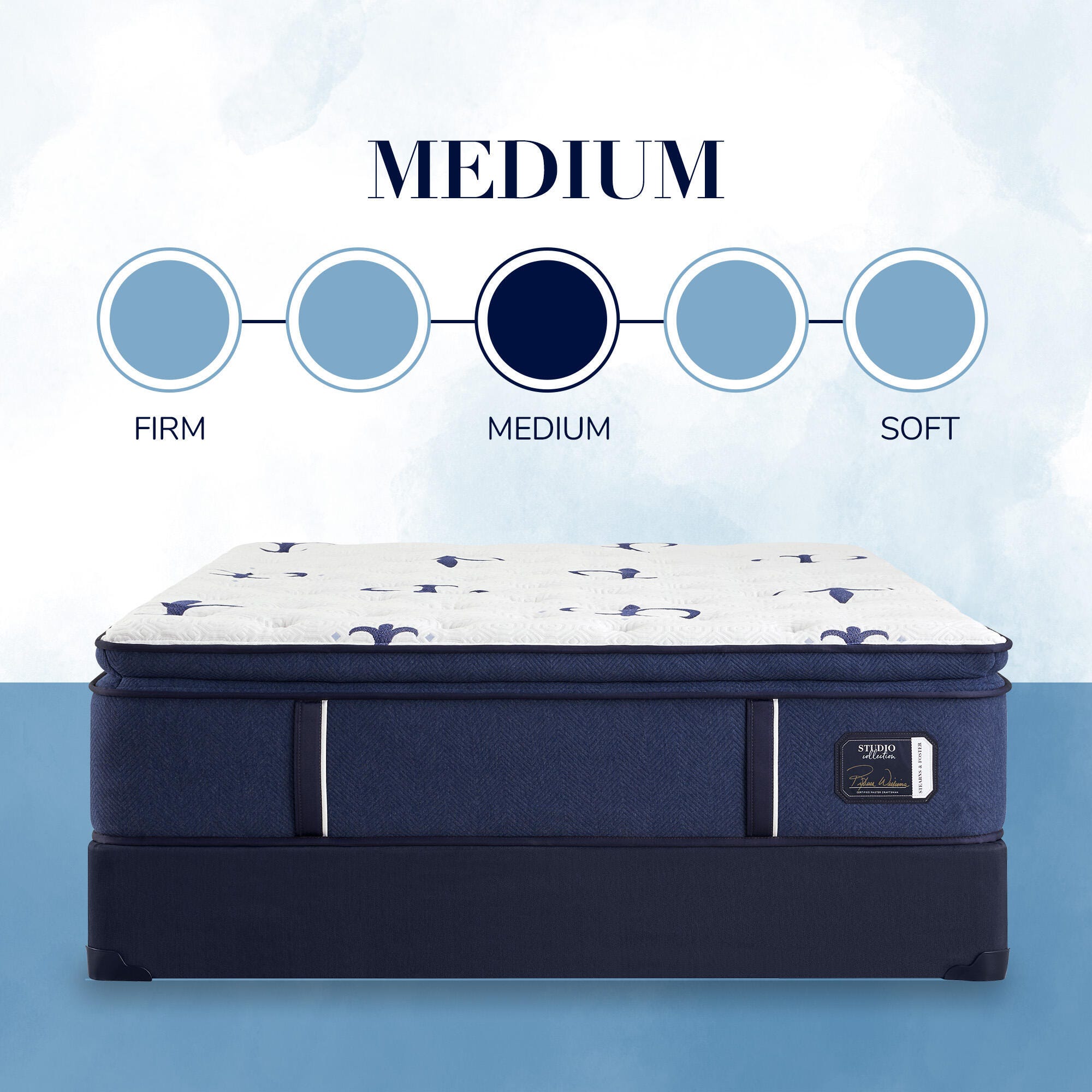 Stearns & Foster® Mattress with Adjustable Base, Lagoon, large