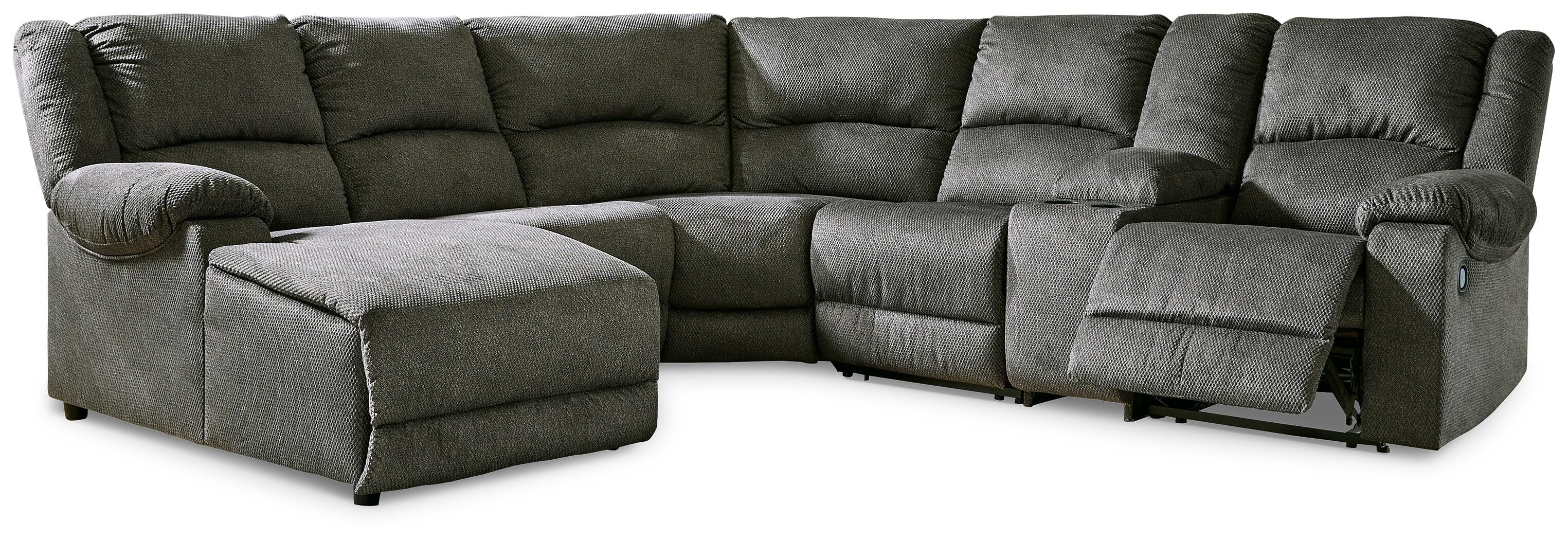 Benlocke 6-Piece Reclining Sectional with Chaise, Flannel, large