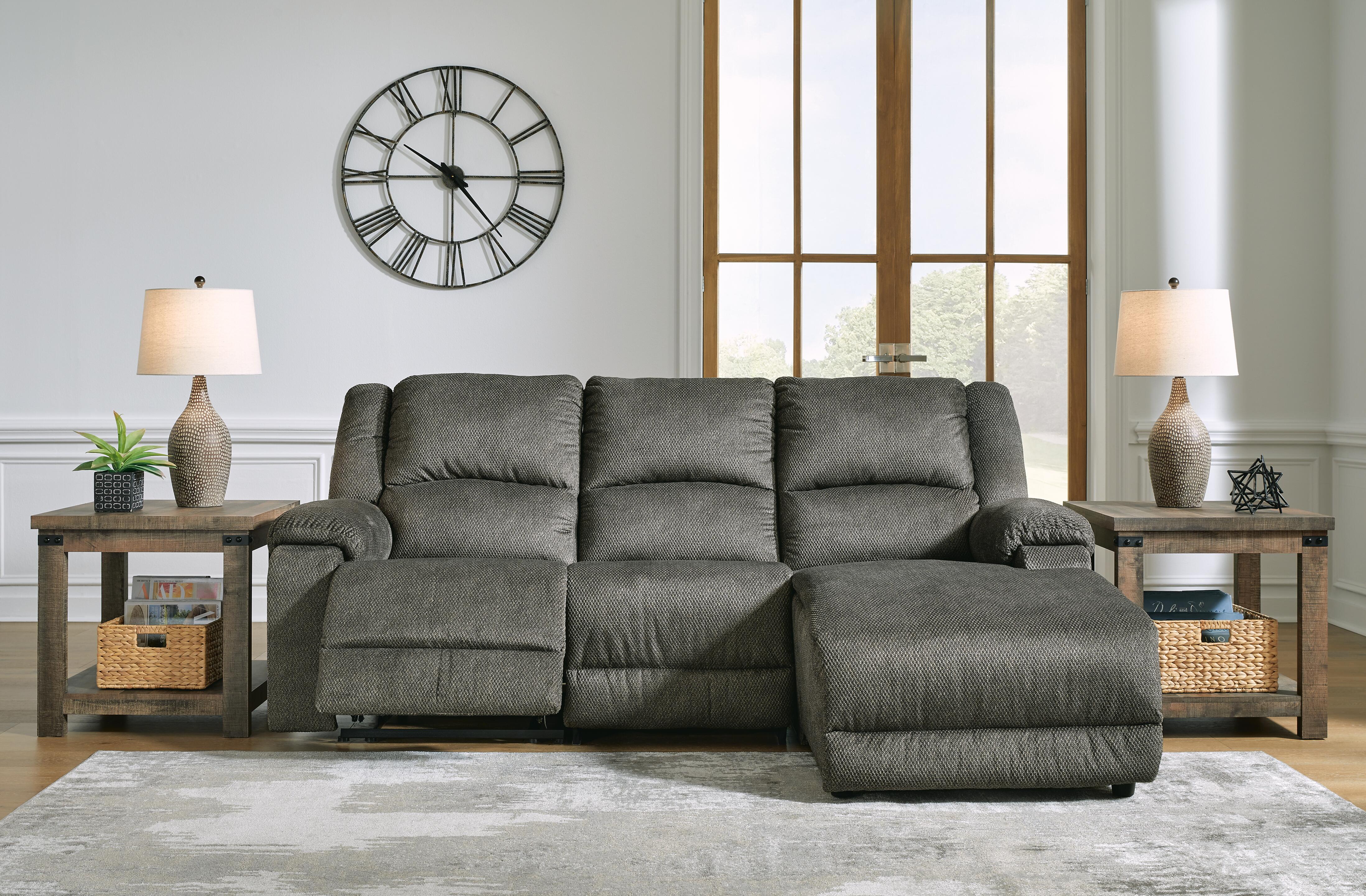 Benlocke 3-Piece Manual Reclining Modular Sectional with Chaise