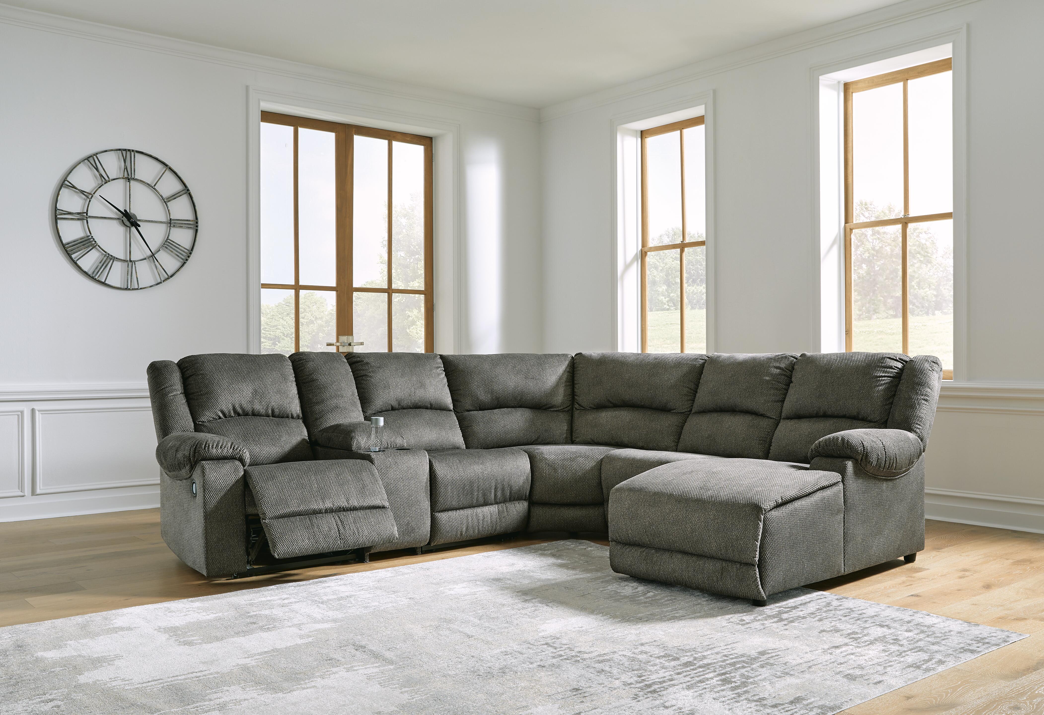 Benlocke 6-Piece Manual Reclining Modular Sectional with Chaise