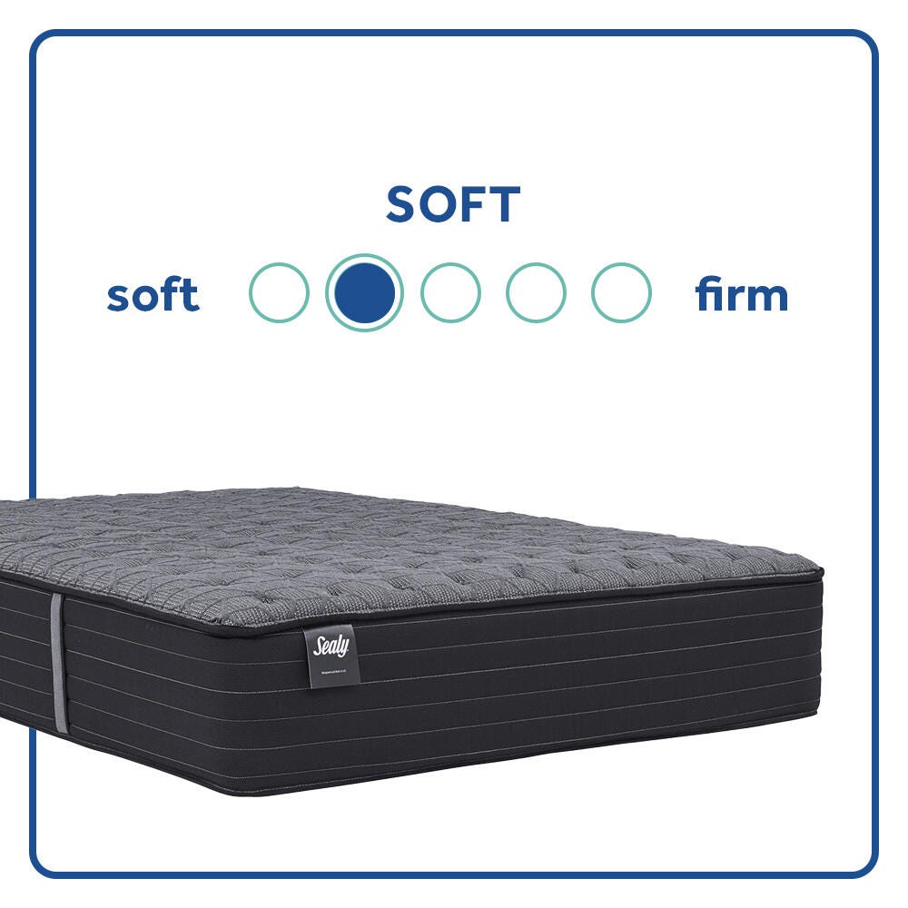Sealy Sealy® Princeton, Soft - Split California King, Dark Gray, large