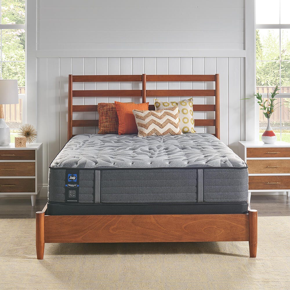 Sealy Sealy® Euclid Avenue, Medium - Split California King, Ash, large