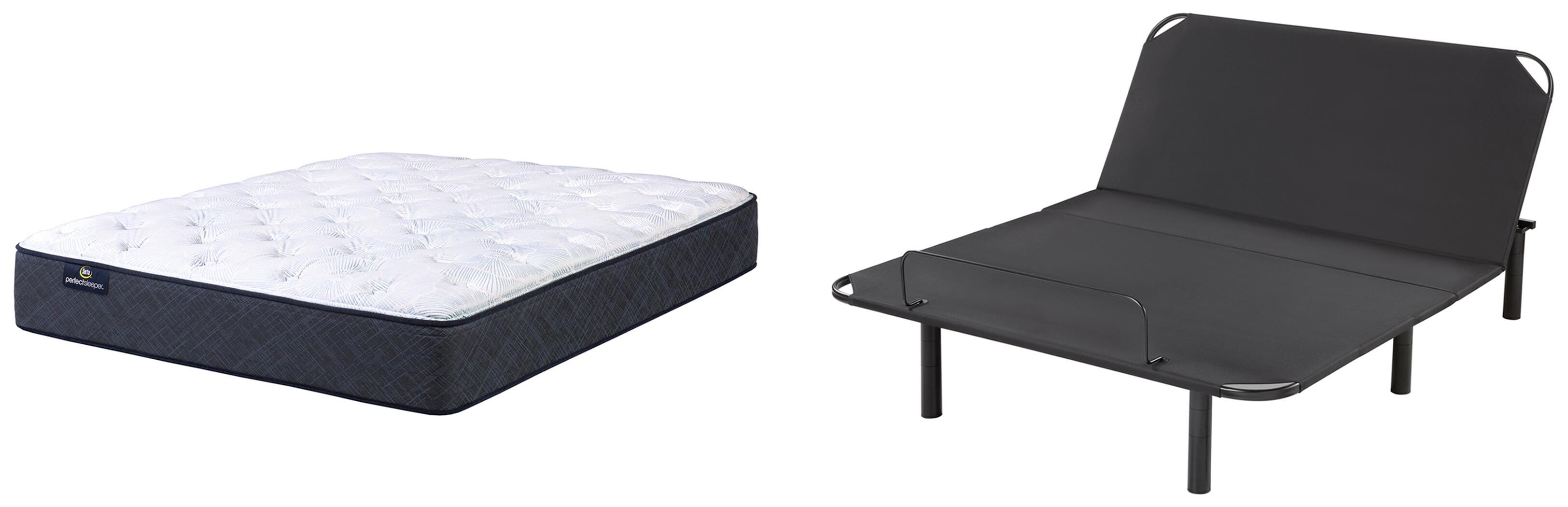 Serta Perfect Sleeper Astounding Day 10.5" Plush Queen Mattres with Serta Motion Air Adjustable Base