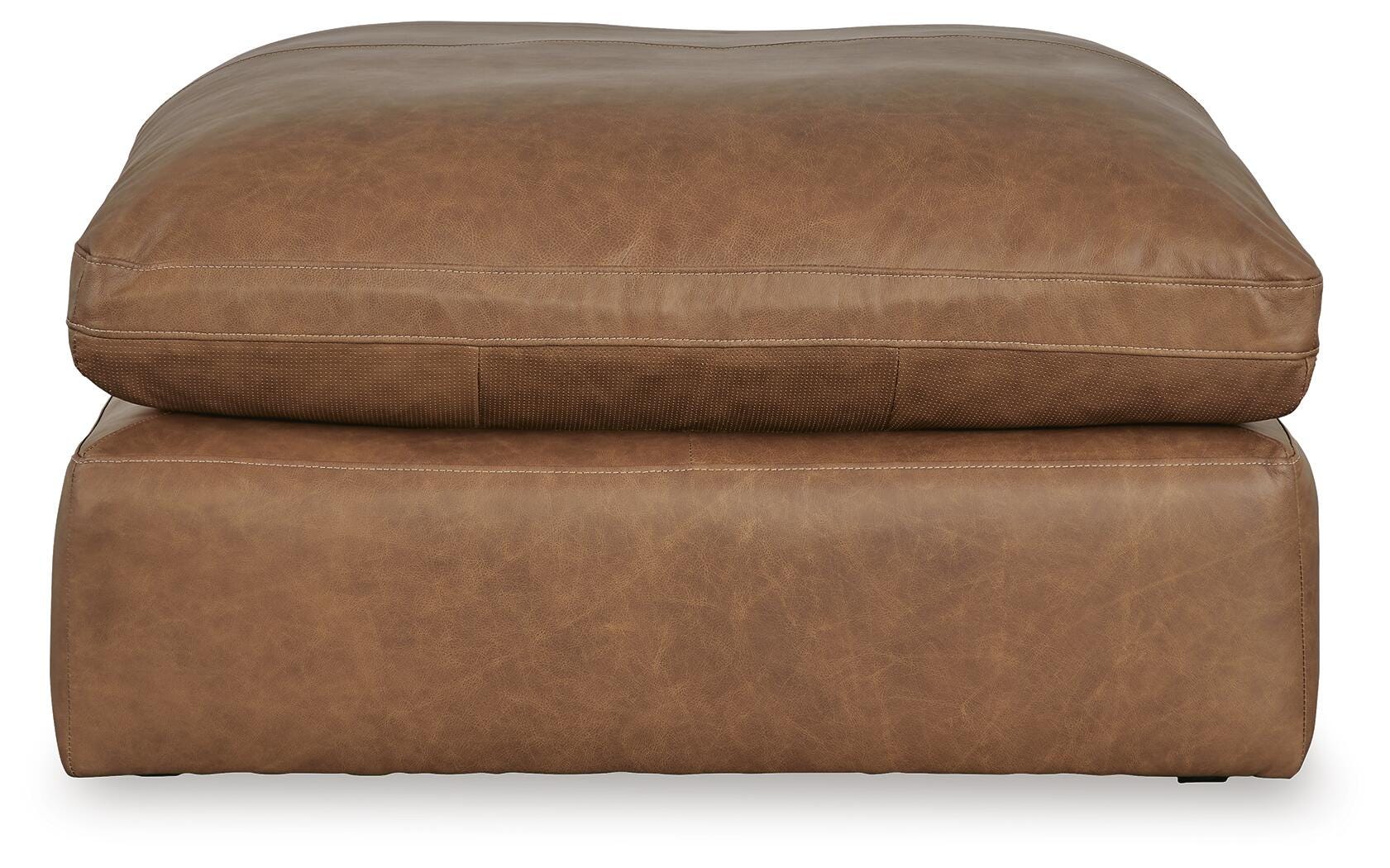 Emilia Oversized Accent Ottoman, Caramel, large