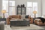 Emilia 2-Piece Sectional Loveseat, Caramel, large