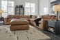 Emilia 5-Piece Sectional, Caramel, large