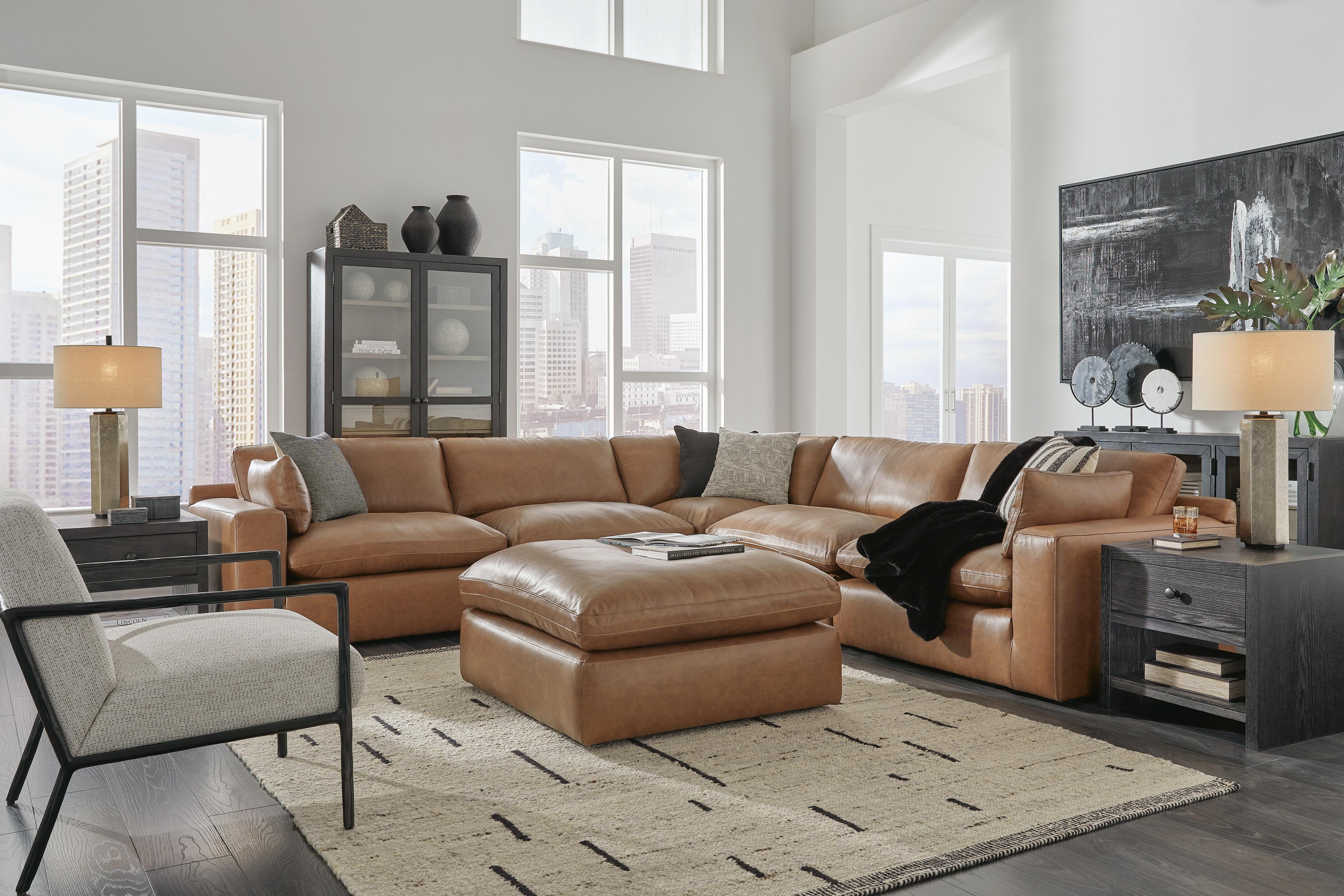 Emilia 5-Piece Sectional and Ottoman - image 25