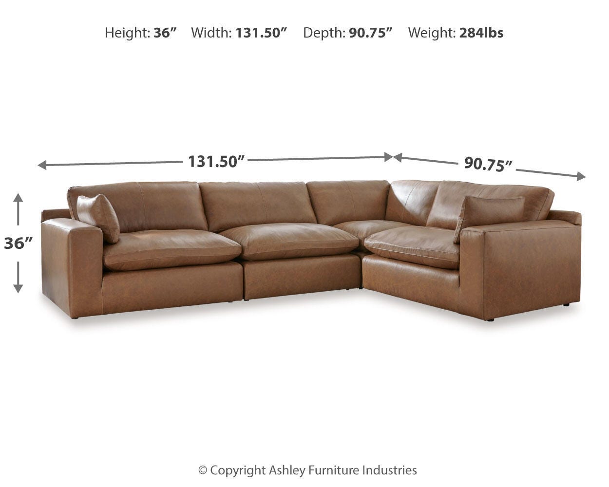 Ashley Emilia 4-Piece Modular Sectional