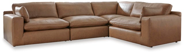 Emilia 4-Piece Leather Modular Sectional