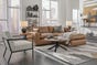 Emilia 2-Piece Sectional Loveseat, Caramel, large