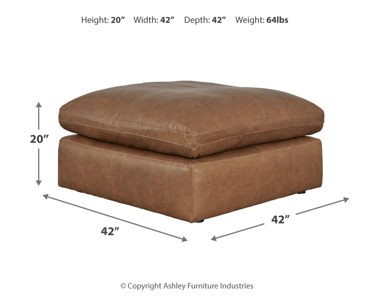 Emilia Oversized Accent Ottoman - image 4