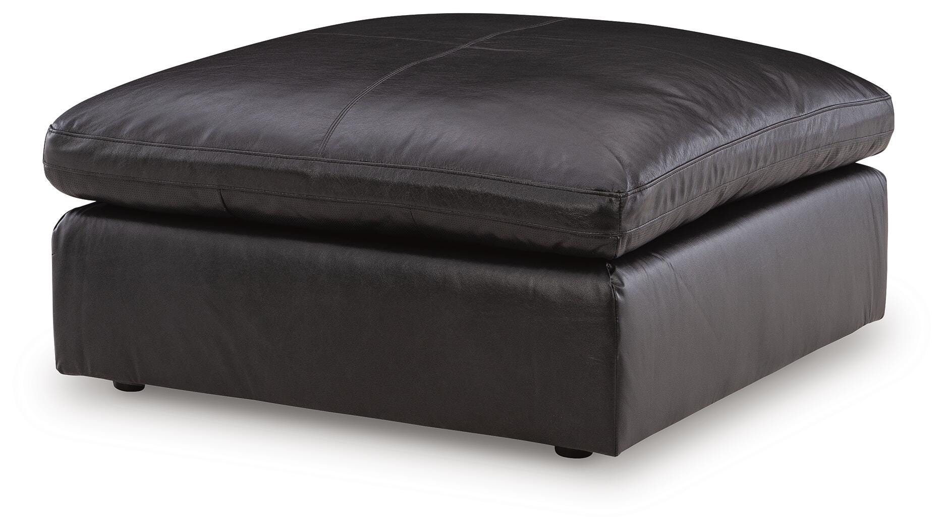 Emilia Oversized Accent Ottoman, Black, large