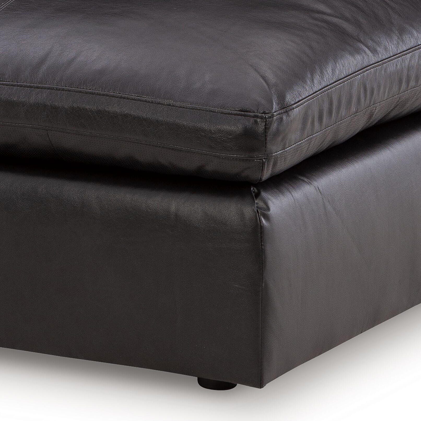 Emilia Oversized Accent Ottoman, Black, large