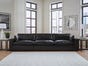 Emilia 3-Piece Sectional Sofa, Black, large