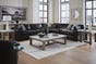 Emilia 5-Piece Sectional, Black, large