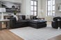 Emilia 2-Piece Sectional Loveseat, Black, large