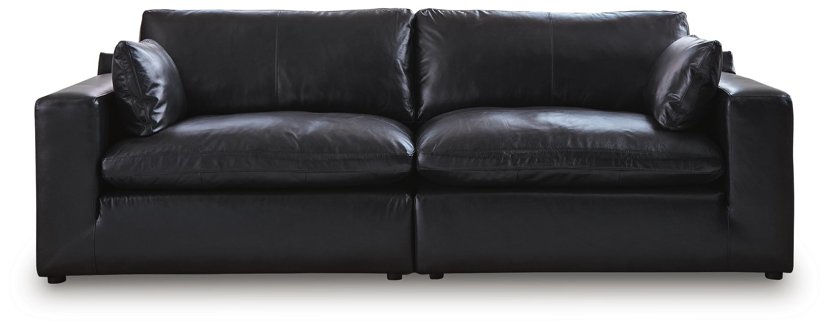 Emilia 2-Piece Sectional Loveseat, Black, large