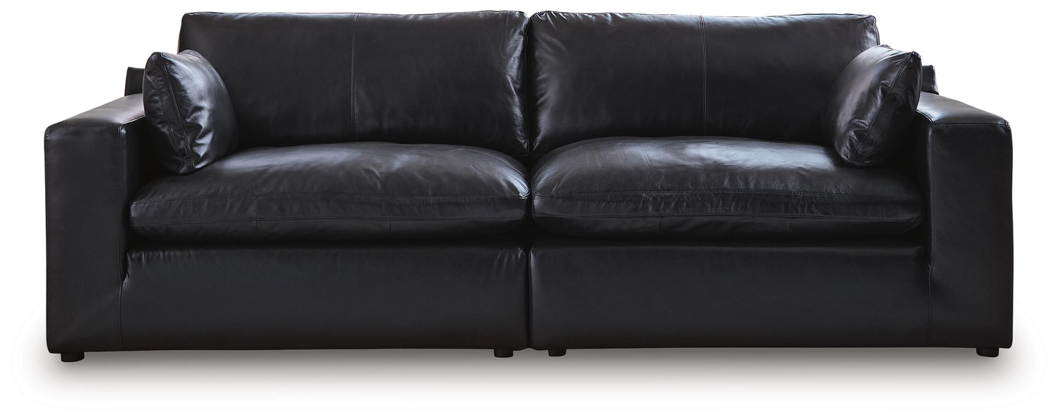 Emilia 2-Piece Sectional Loveseat, Black, large