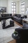 Emilia 5-Piece Sectional, Black, large