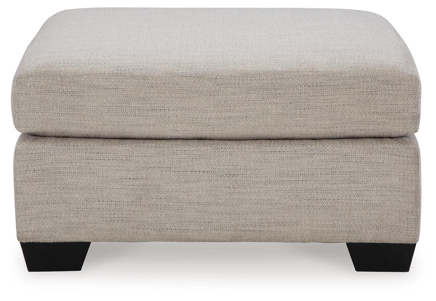 Mahoney Oversized Accent Ottoman, Pebble, large