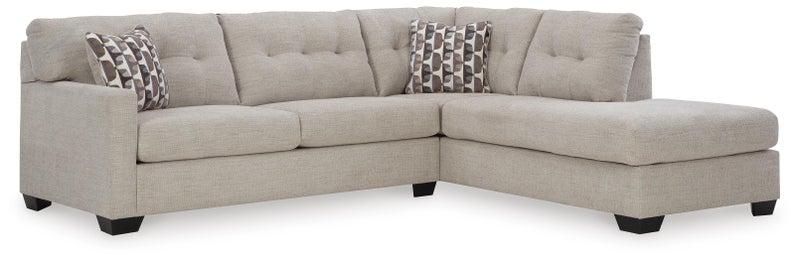 Mahoney 2-Piece Sectional with Chaise, Pebble